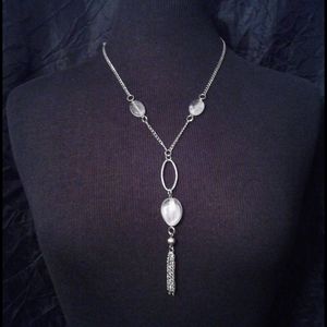 dangle and tassel necklace set